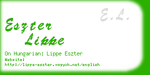 eszter lippe business card